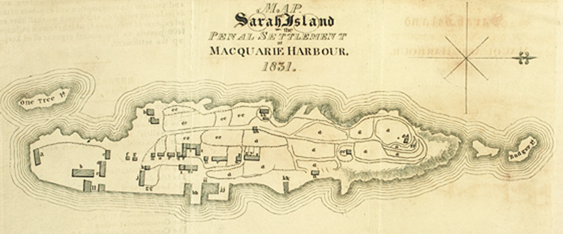 1831 Map of Sarah Island